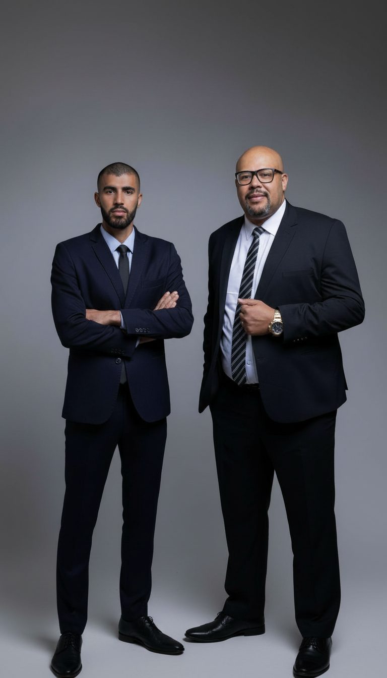 Dr. Marcelo Matias e Dr. Igor Vieira, sócios do escritório Matias & Vieira Advogados, especialistas em Direito de Trânsito em Franca - SP